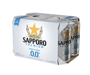 Sapporo 0 Alcool 6x355ml