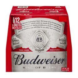 Budweiser 12 Bt 341 Ml