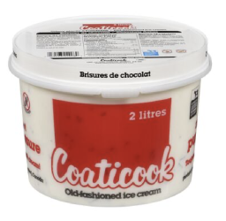 Creme Glacee Coaticook Brisures De Chocolat 2 L
