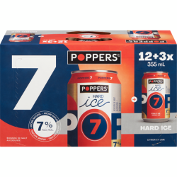 Poppers Hard Ice 15 Cans 355ml
