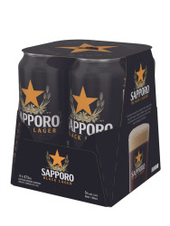 Sapporo Lager Noire 4x473ml
