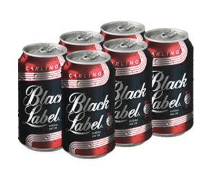 Black Label 6 Can 355 Ml
