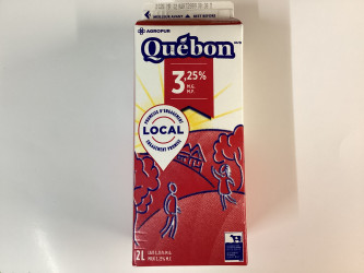 Lait Quebon 3.25% 2l