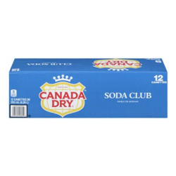 Canada Dry Club Soda 12 Can 355ml