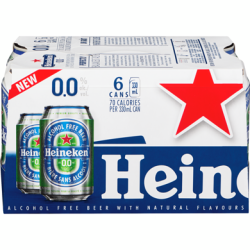Heineken 6 Cans 330ml 0%