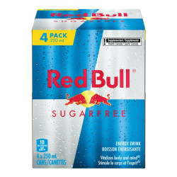 Pack (4) Red Bull Sans Sucre 250ml