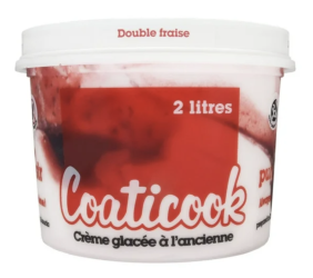 Creme Glacee Coaticook Fraise 2l