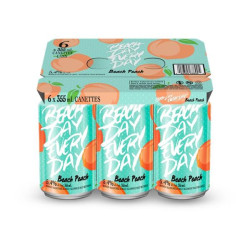 Beach Day Every Day Peach 6 Cans 355ml
